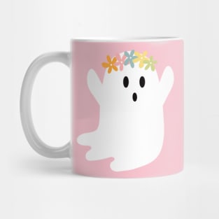 Floral Crown Ghost Mug